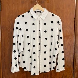Zara Polka Dot Blouse